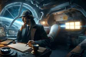 Lösa brott på ISS.png Sherlock Holmes löser brott på en rymdstation