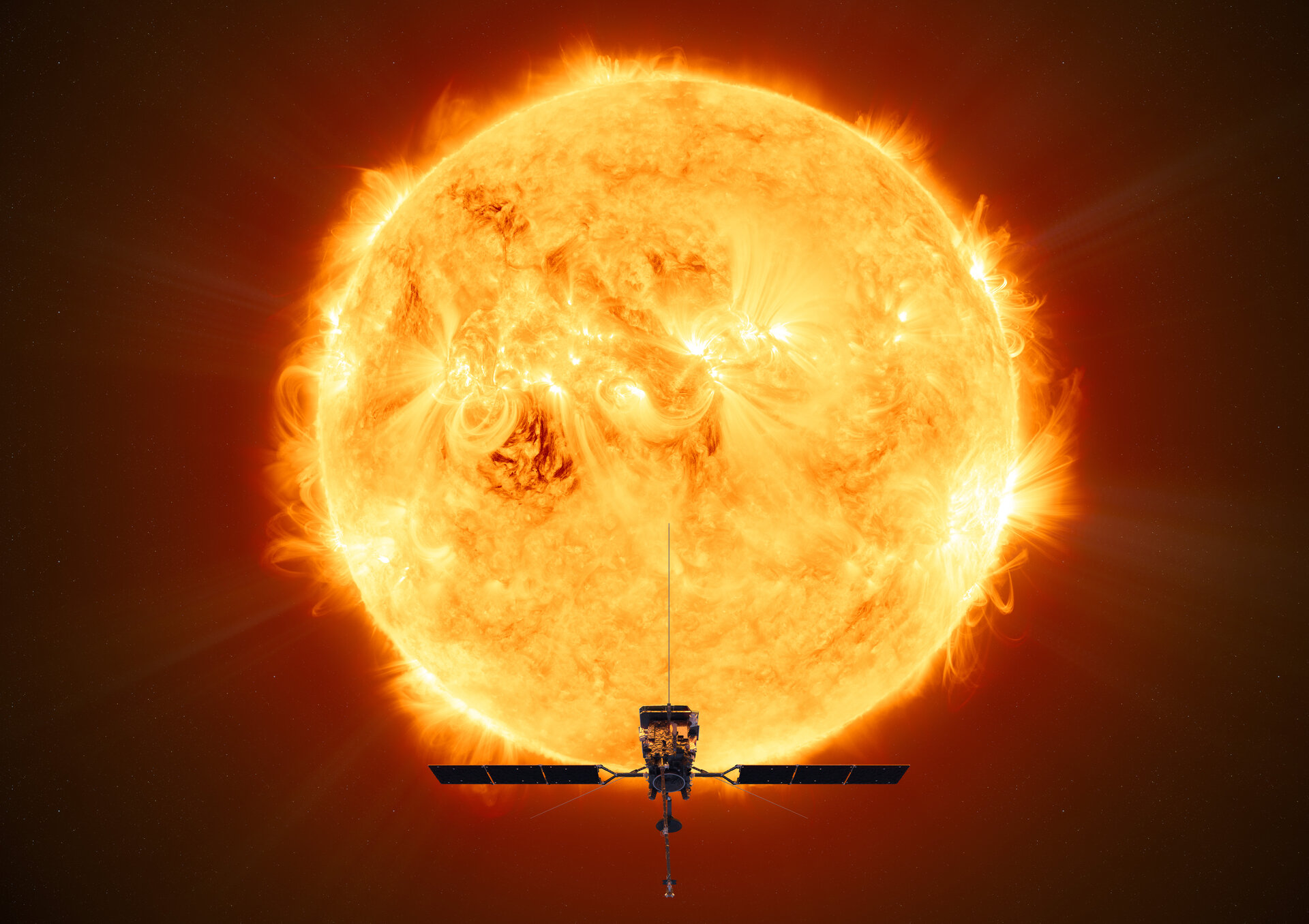 Illustration av Solar Orbiter