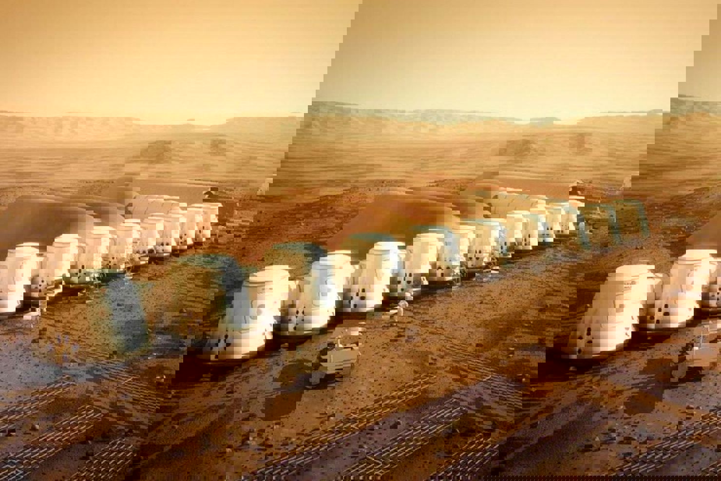 Ett gäng dokusåpadeltagare på väg till Mars?