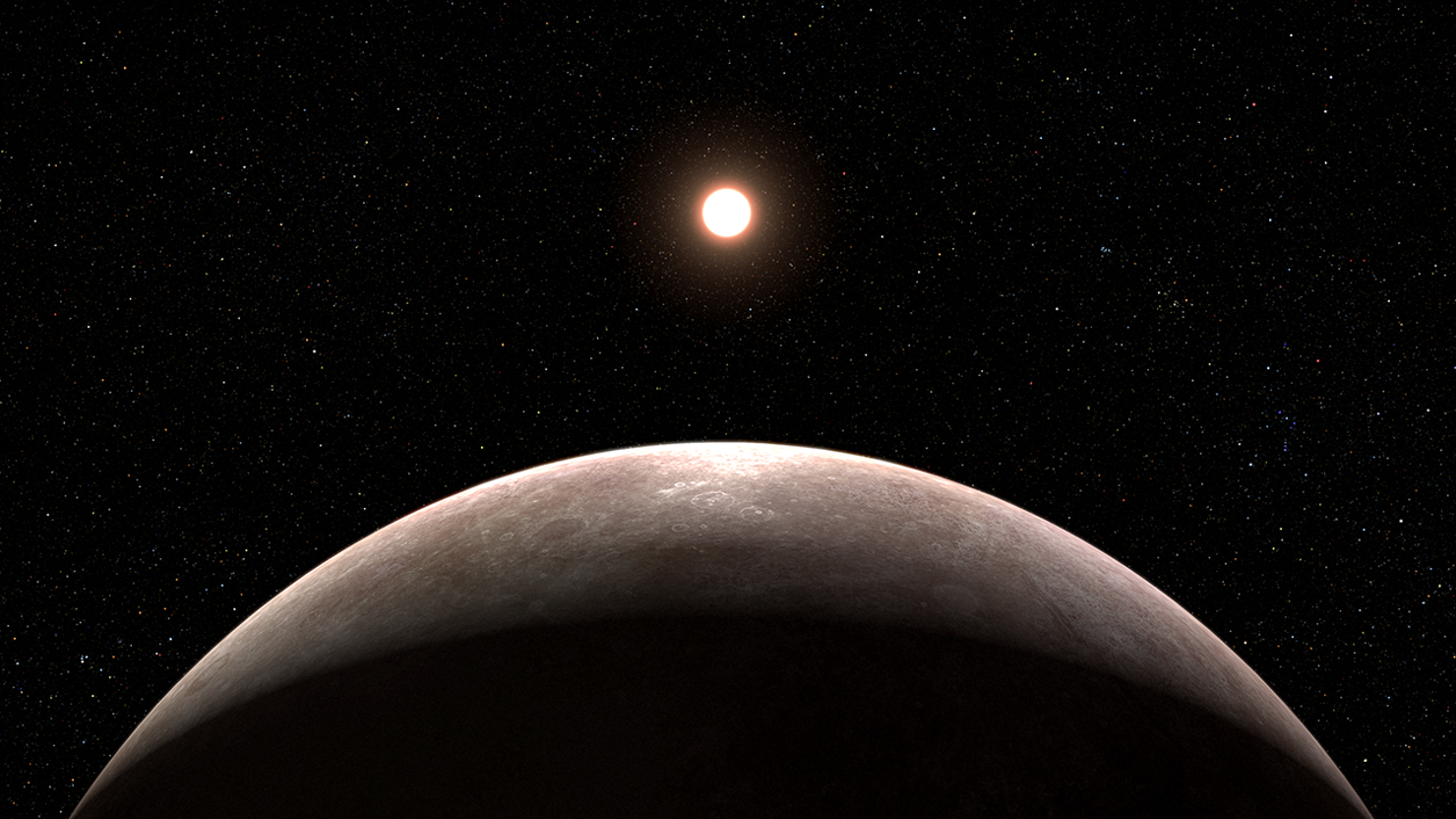 Exoplaneten LHS 475 B och dess stjärna Illustration NASA, ESA, CSA, Leah Hustak (STScI).png Illustration av LHS 475 B