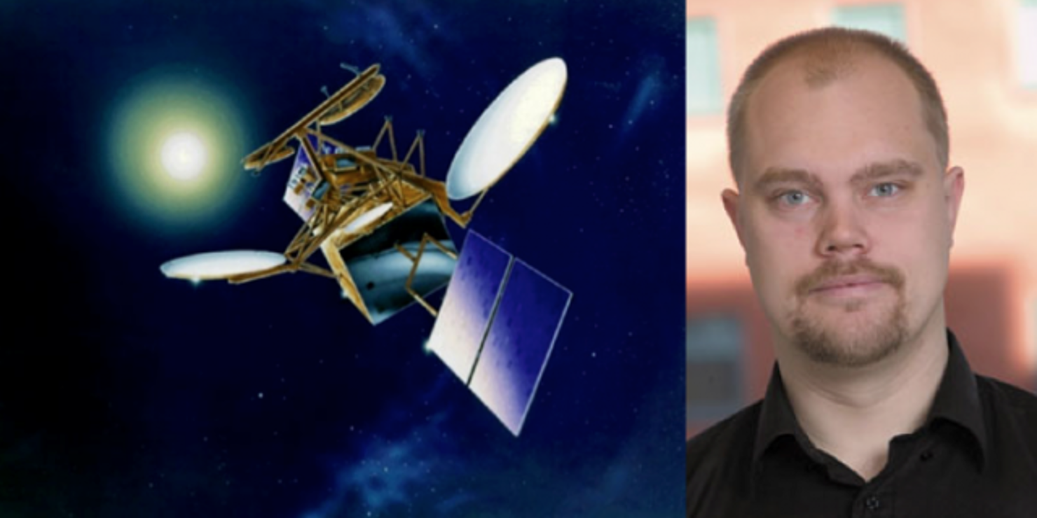 tv. Satellit, NASA th. Fredrik Bruhn
