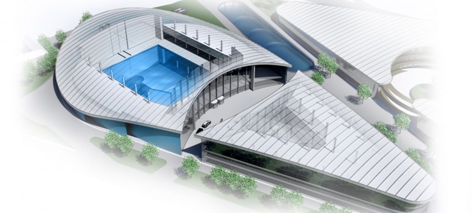 Blue Abyss pool kommer ha ett 50 meter djupt schakt för att simulera minimala gravitationsförhållanden.