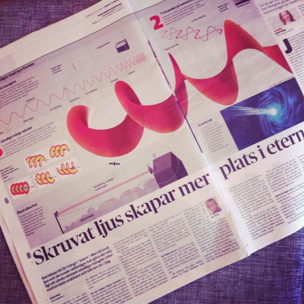 Artikel om skruvat ljus i söndagens DN. Klicka på bilden för att läsa hela artikeln.