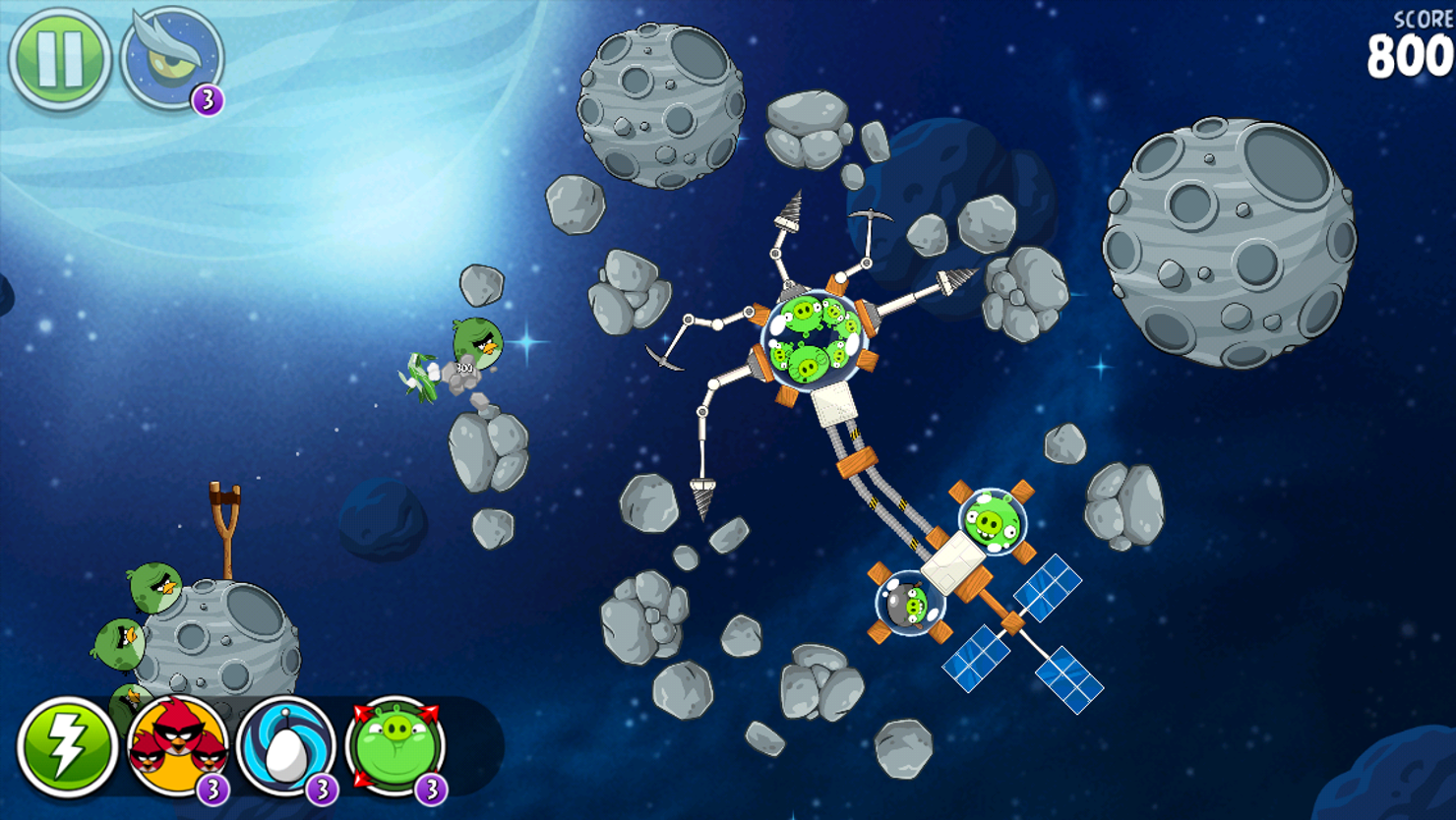  I den senaste versionen av Angry Birds Space har NASA bidragit med spännande rymdfakta.