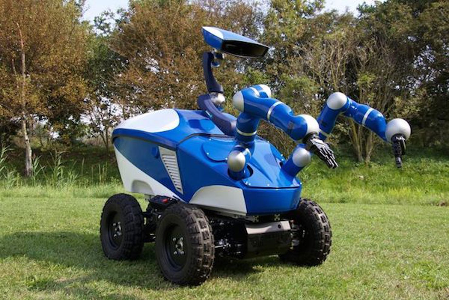 Robot på jorden styrs från rymden