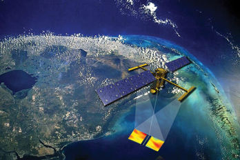 SWOT Satelliten, illustration