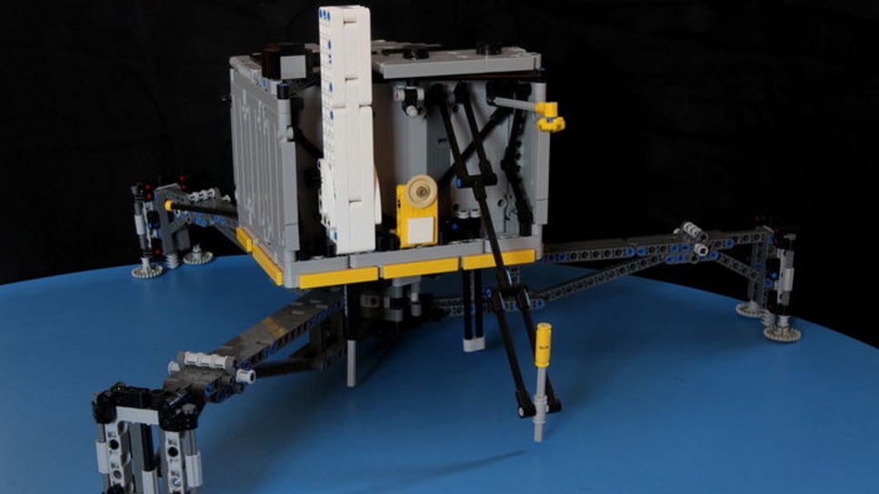 Rosettas kometlandare byggd i lego
