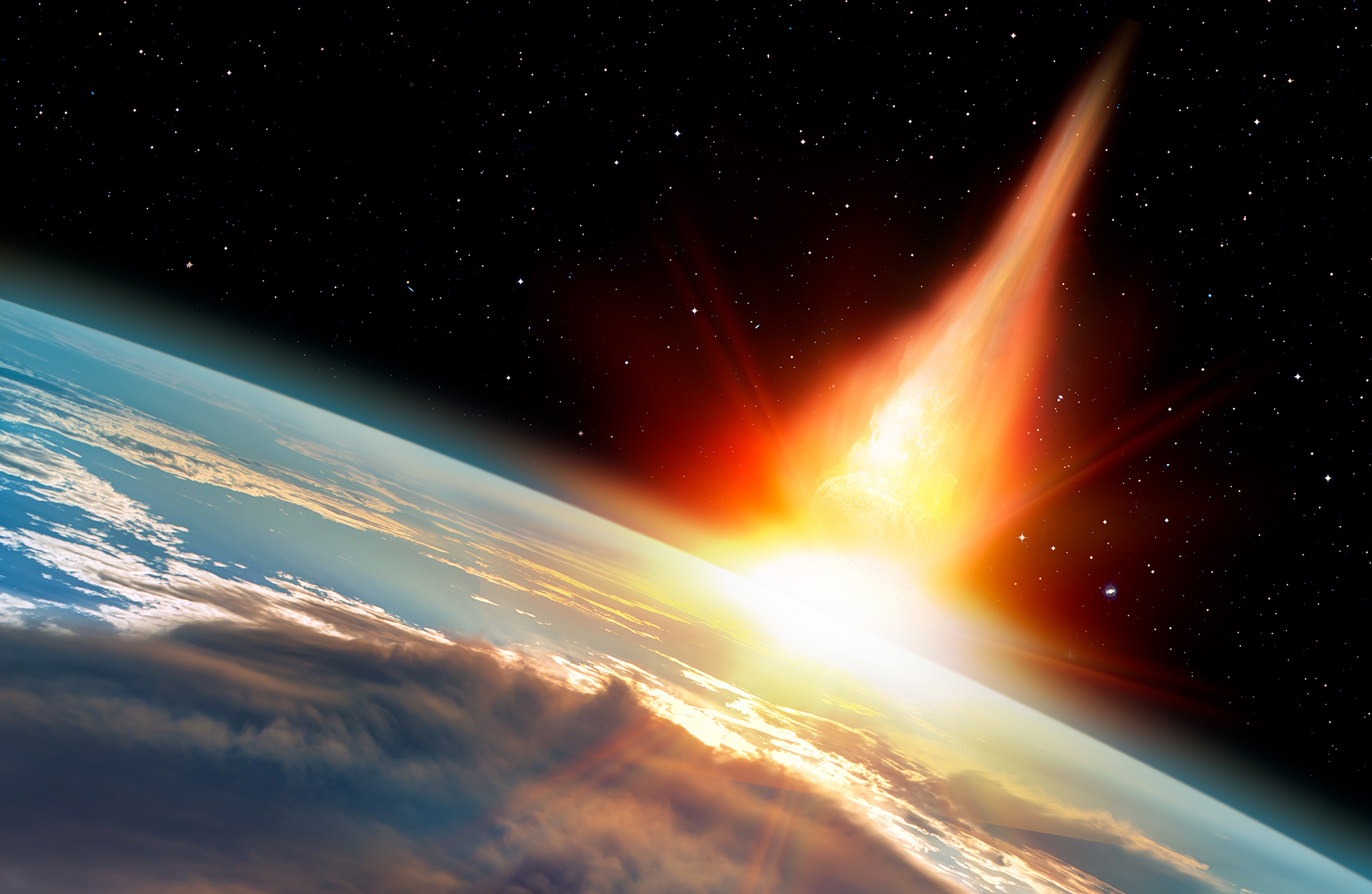 Asteroid slår ner på jorden