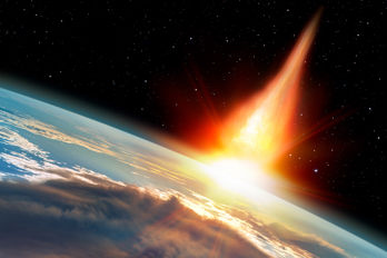Asteroid slår ner på jorden