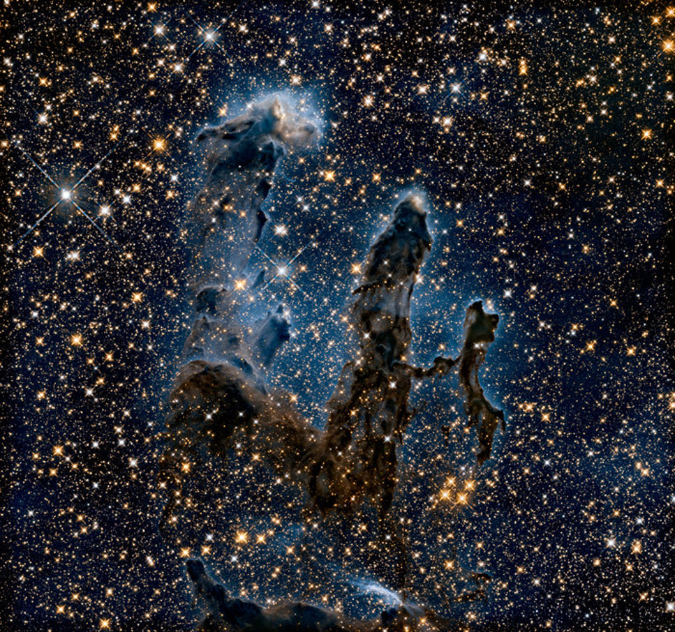 Eagle Nebula fångad av rymdteleskopet Hubble.