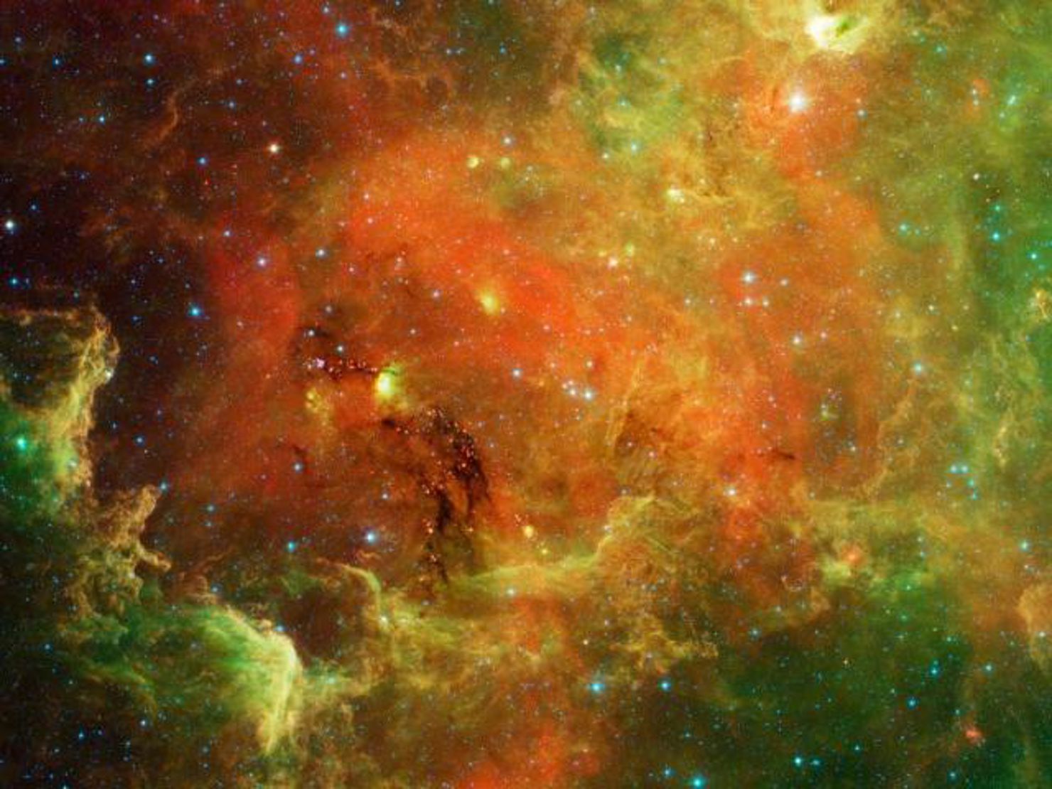 En fantstisk bild på stjärnor. 