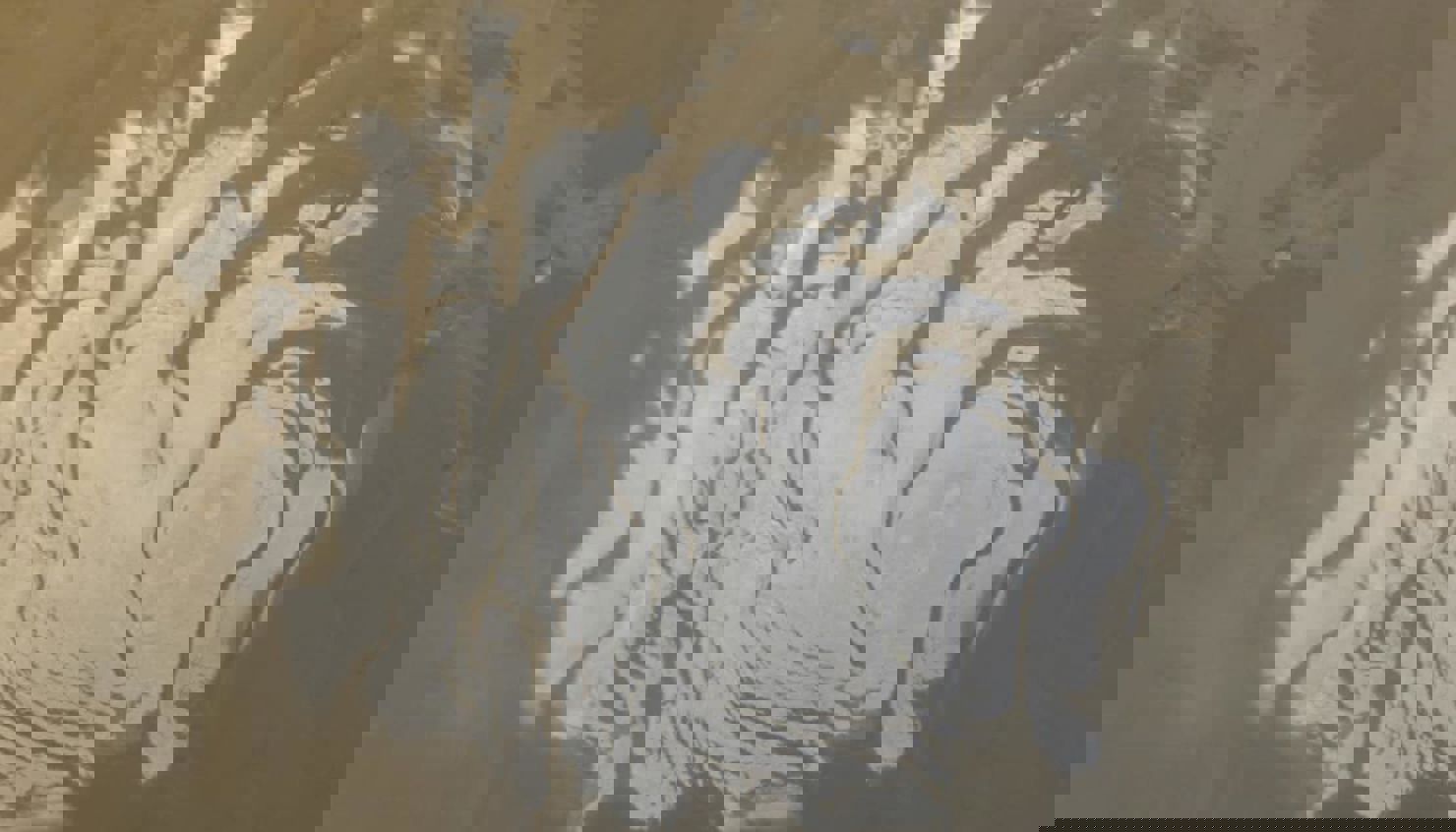 Istäcket på Mars sydpol. Istäcket på Mars sydpol.