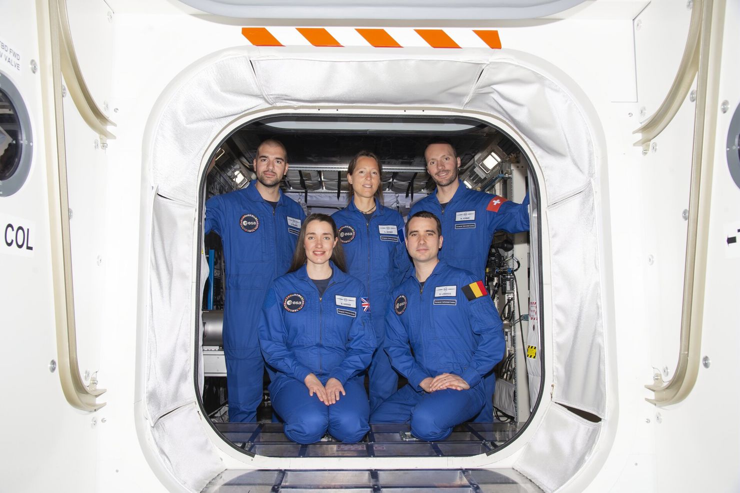 Astronauter i träningsdräkt