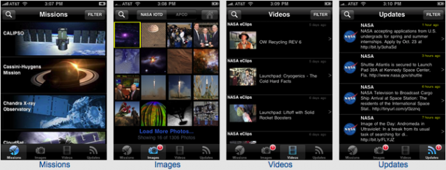 NASA app for iphone