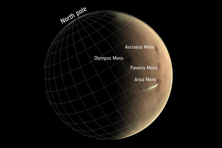 Elongated_cloud_on_Mars_annotated_pillars.jpg Mars med vulkaner