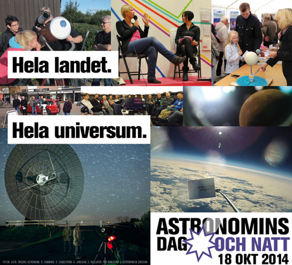 Den 18 oktober är det dags för Astronmins dag och natt.