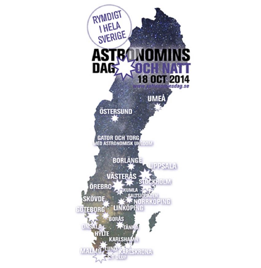Astronomins dag och natt karta