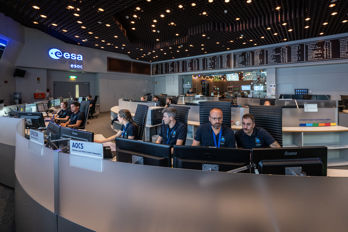 Kontrollrummet på ESA