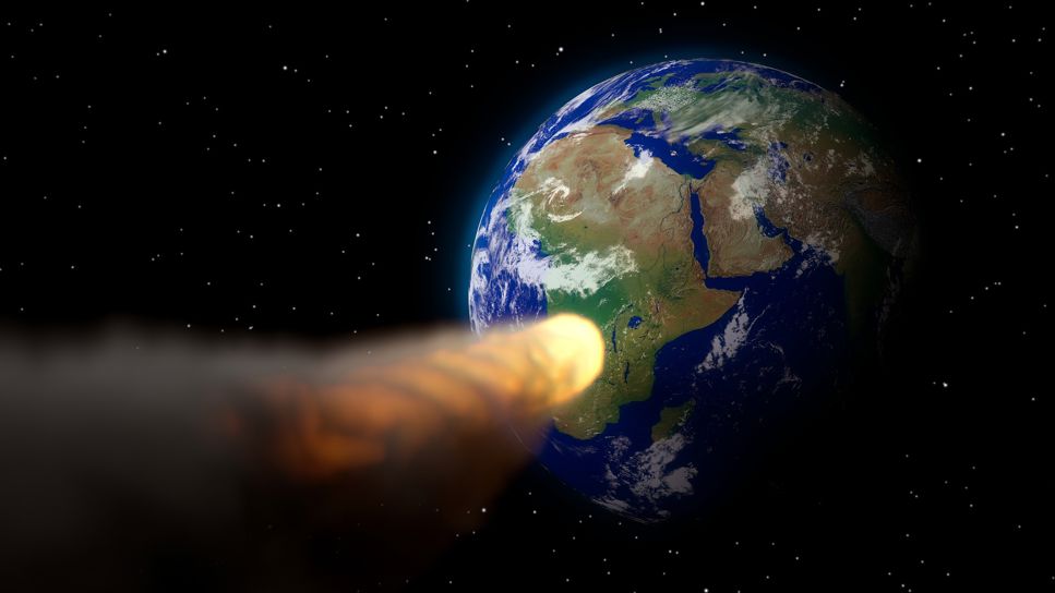 Asteroid på väg mot jorden