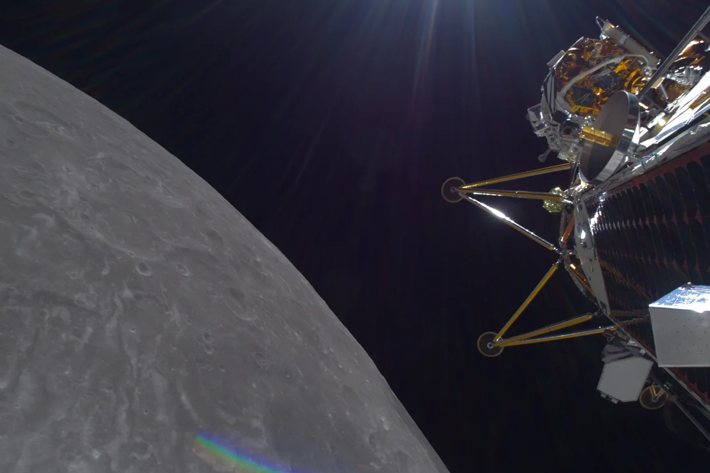 Intuitive Machines IM-2 i omloppsbana runt jorden.