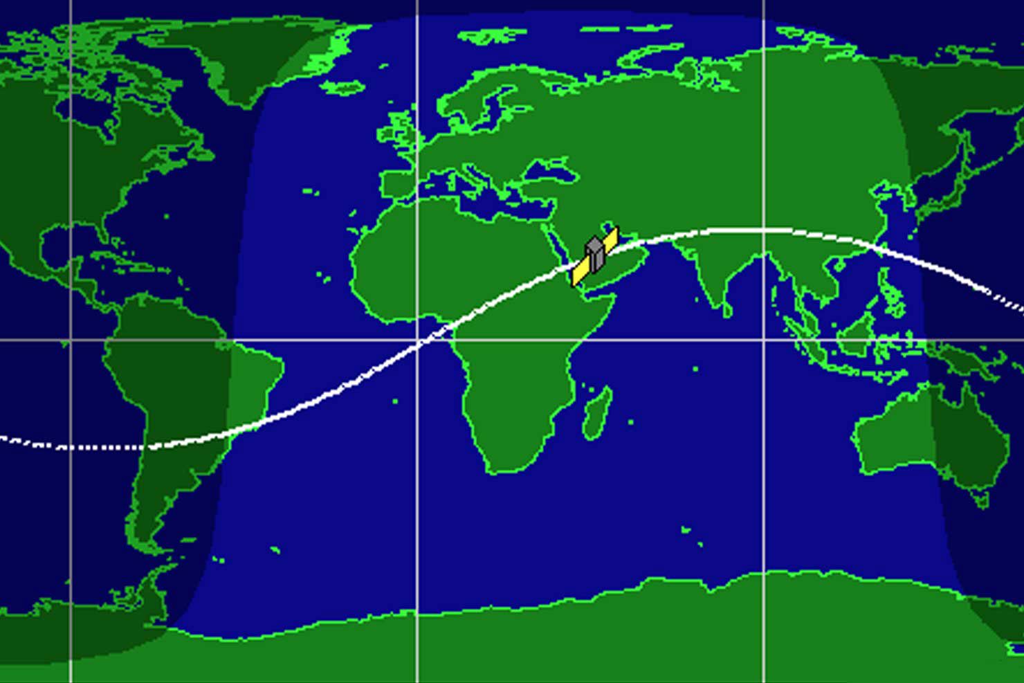 Följ satelliterna från jorden