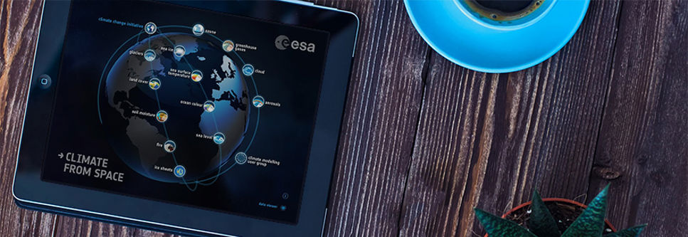 Esa släpper interaktiv bok om klimatet