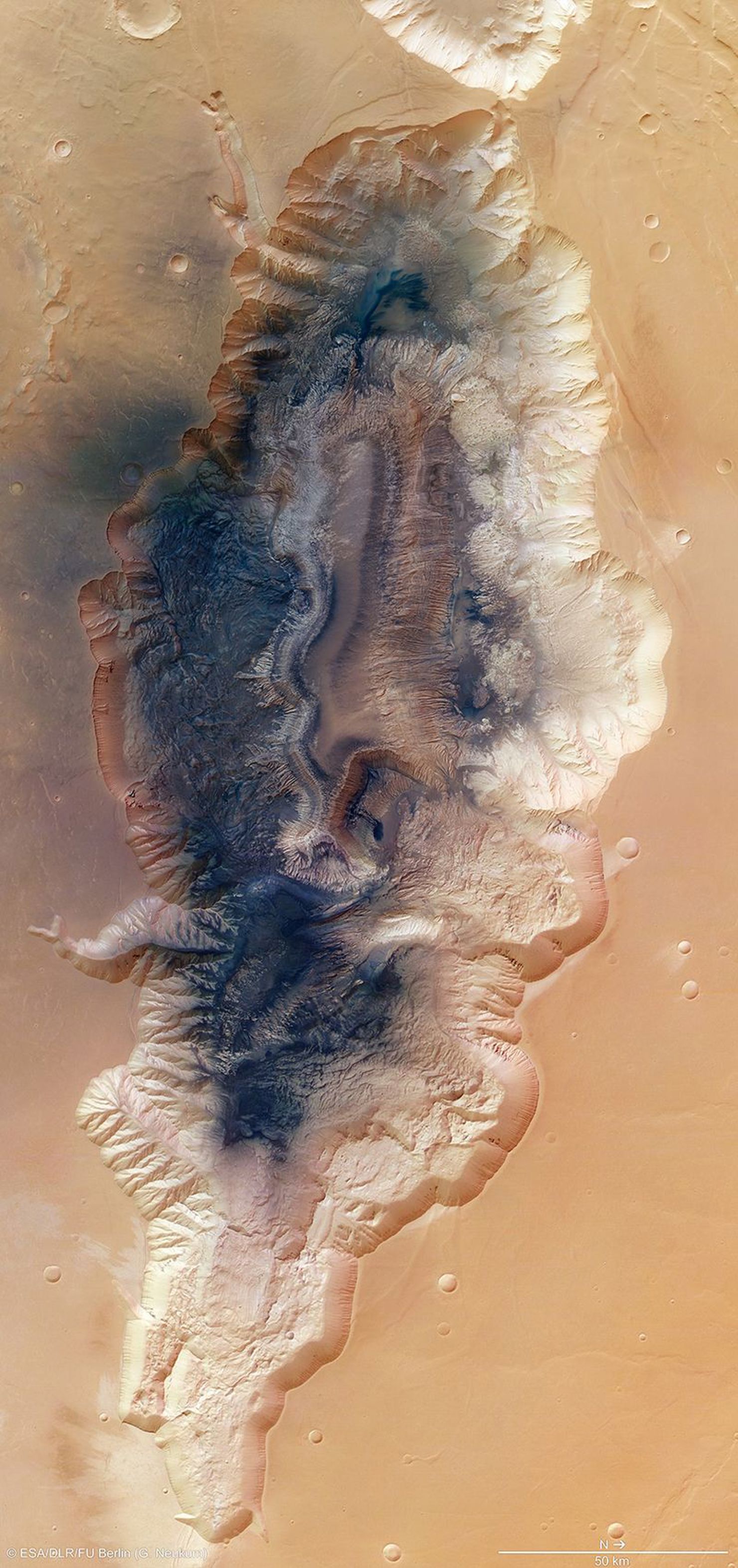 Hebes Chasma by Mars Express