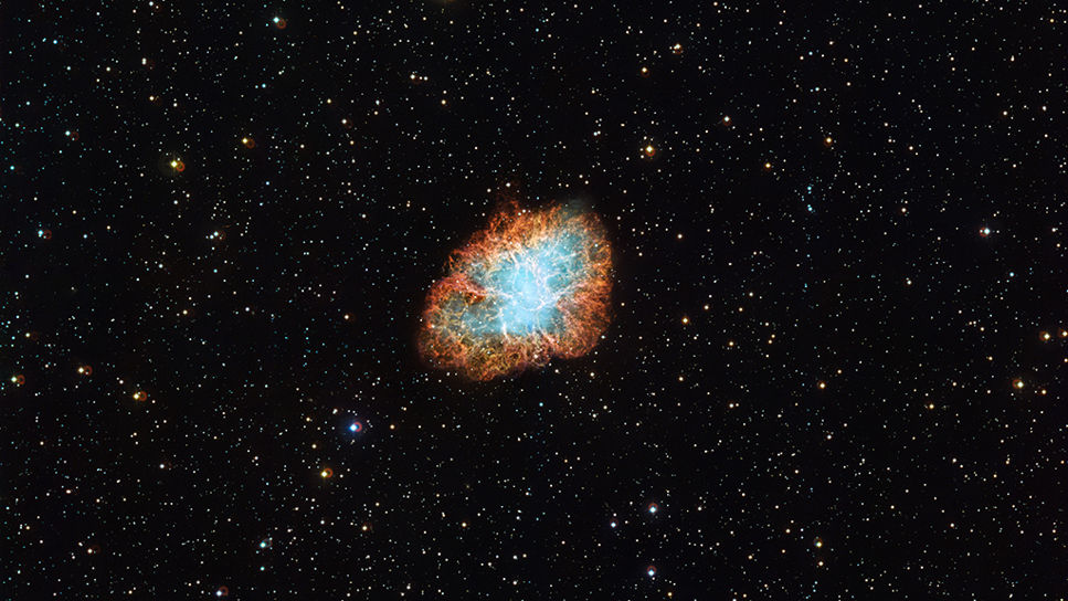 Krabbnebulosan i vidvinkel