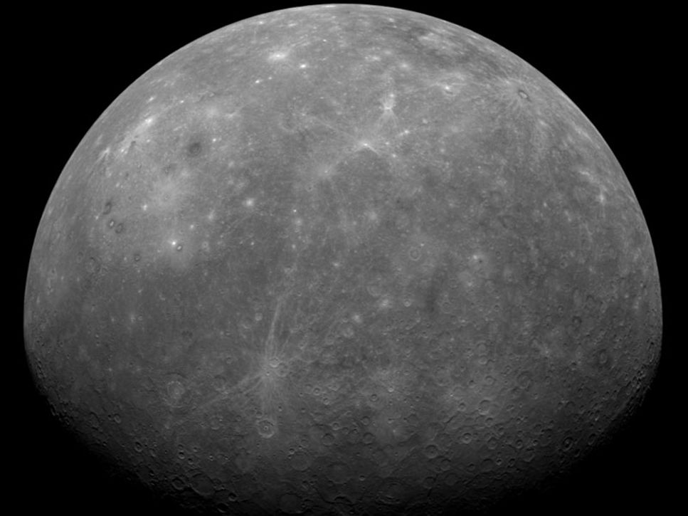 Planeten Merkurius krymper. Källa: MESSENGER Teams, JHU APL, NASA.