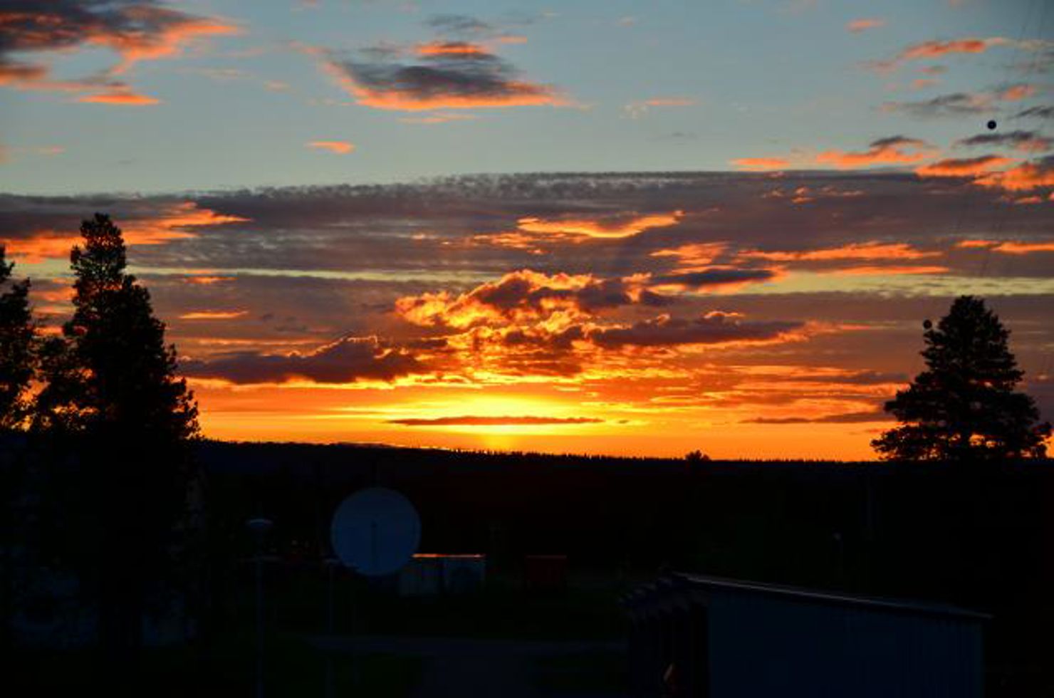 The sun goes down on Esrange