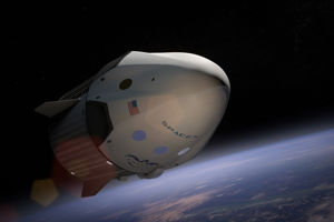 dragon_v2_in_orbit.jpg SpaceX vill skicka turister runt månen 2018