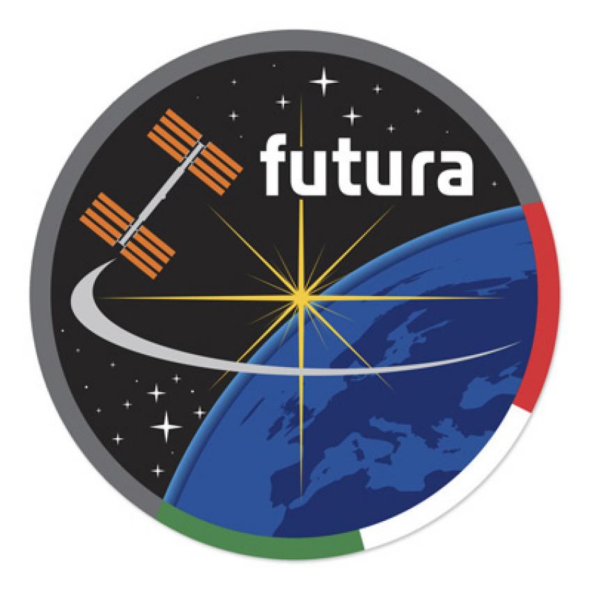Så här ser astronauten Samantha Cristoforettis ”patch” ut. Missionen fick namnet Futura.