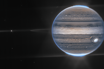 Jupiter fotat av James Webb teleskopet