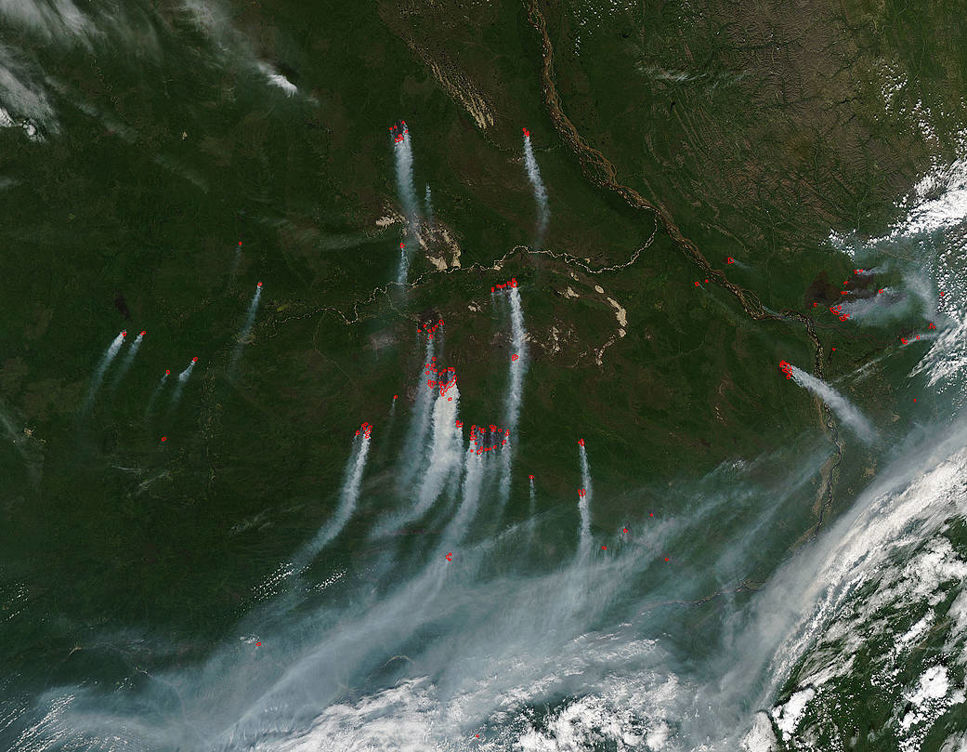 Satelliter kan varna för skogsbränder