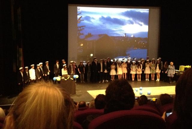 Skolavslutning på Rymdgymnasiet