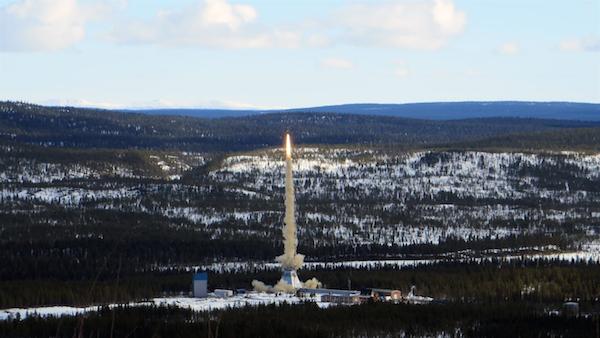TEXUS 51 lyfter från Kiruna.