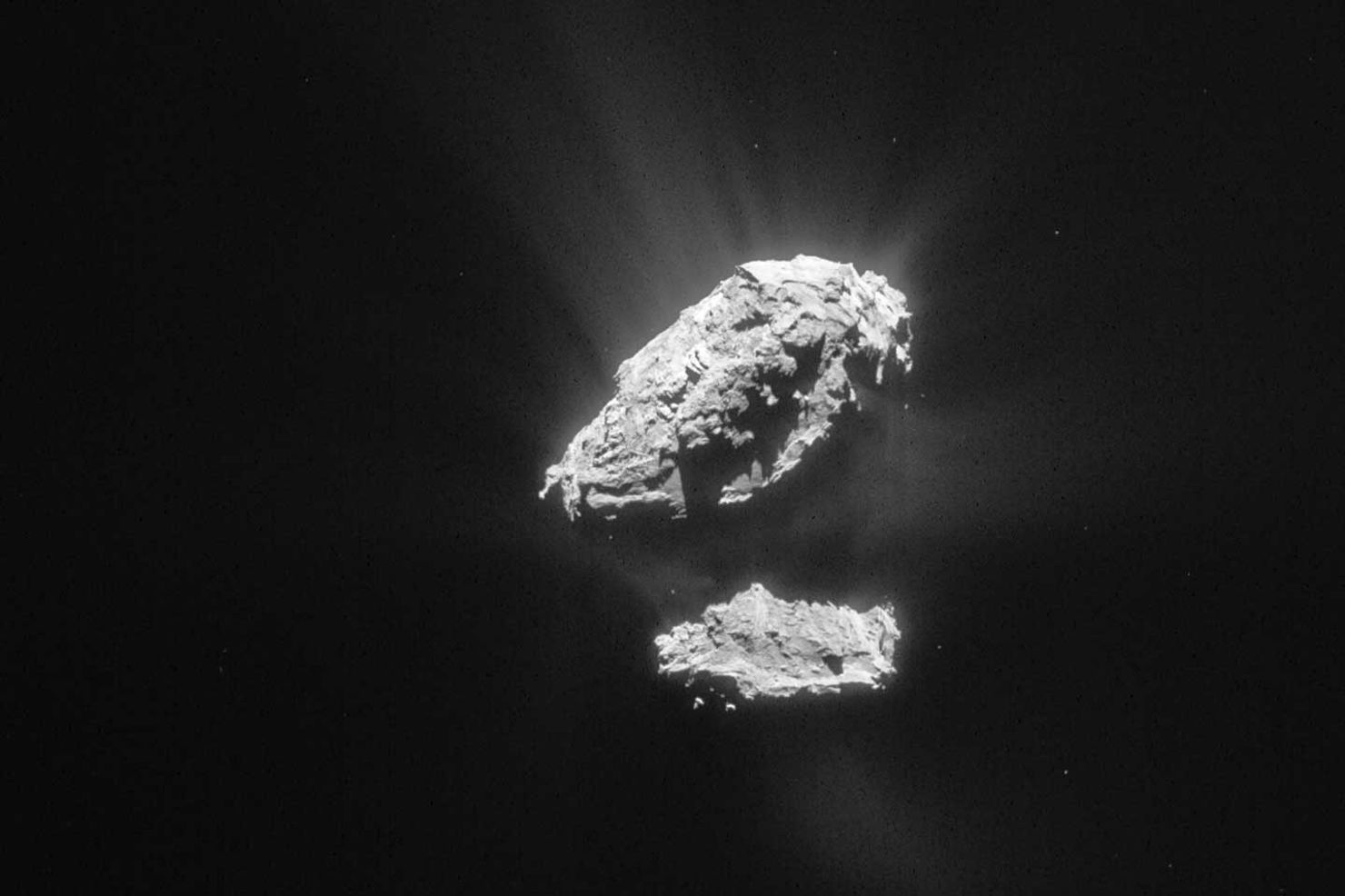 Rosetta ser hur en magnetosfär blir till