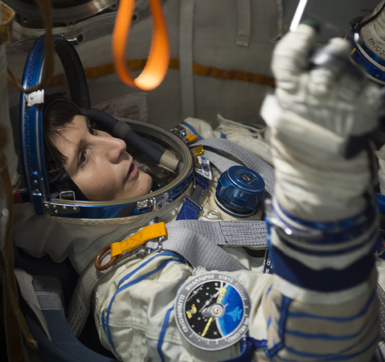 Esa-astronauten Samantha Cristoforetti från Italien ska testa skrivaren