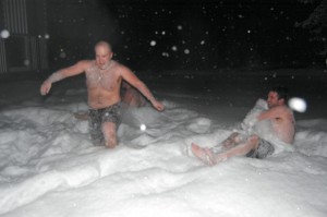 Snöbad