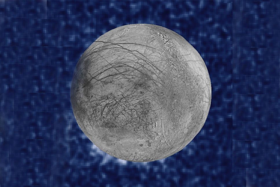Nya bevis för vattenånga på månen Europa