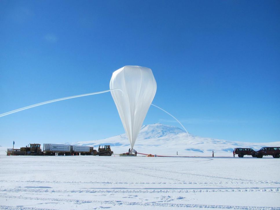 Ballongsläpp i Antarktis