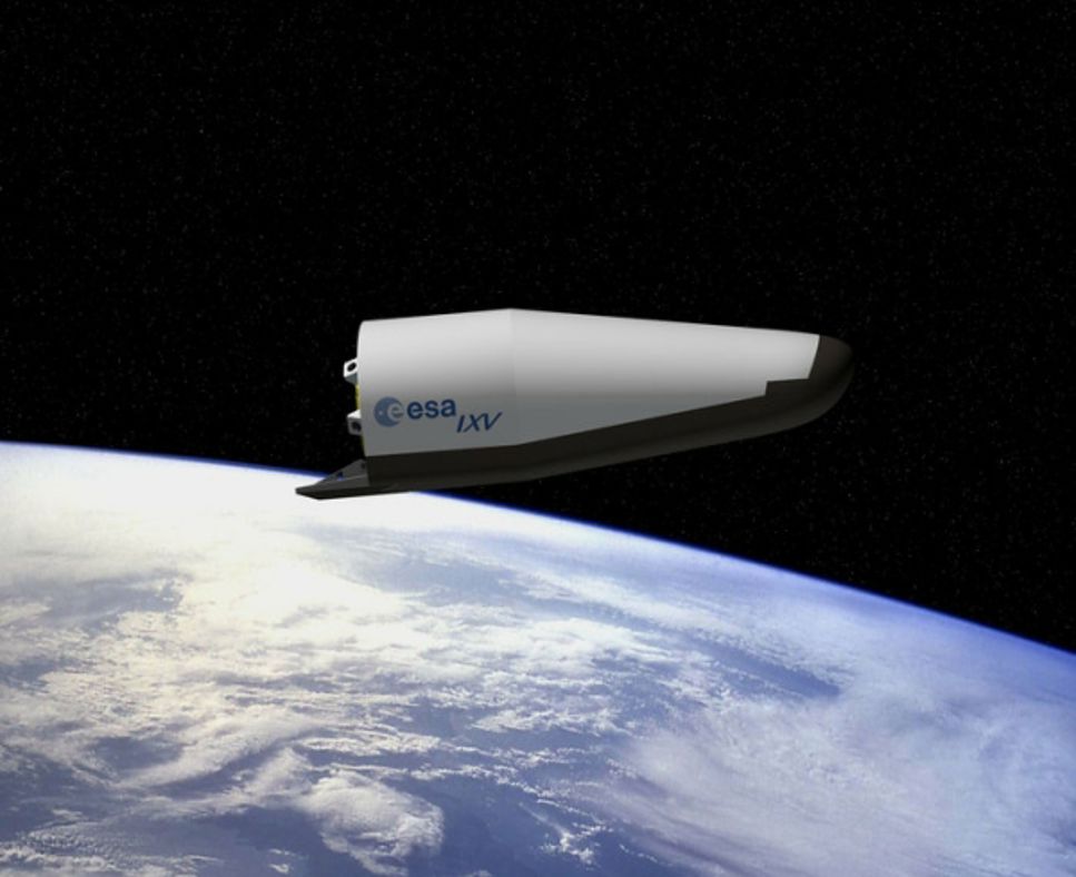 Esas nya farkost IXV som ska testflygas och testlandas i morgon onsdag.