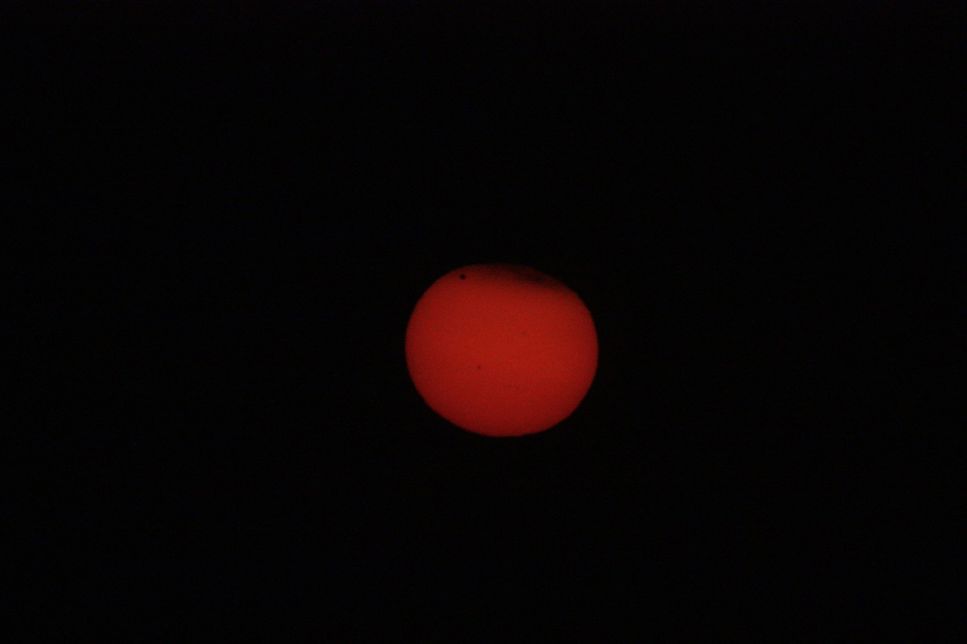 Venus passagen sedd från Luossavaara