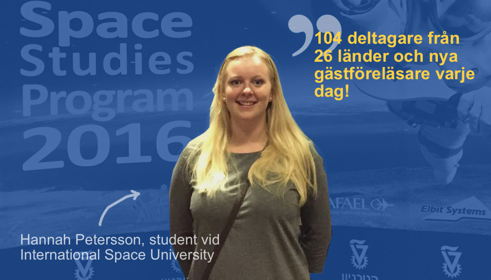 Hannah, 23, går på rymduniversitet i sommar
