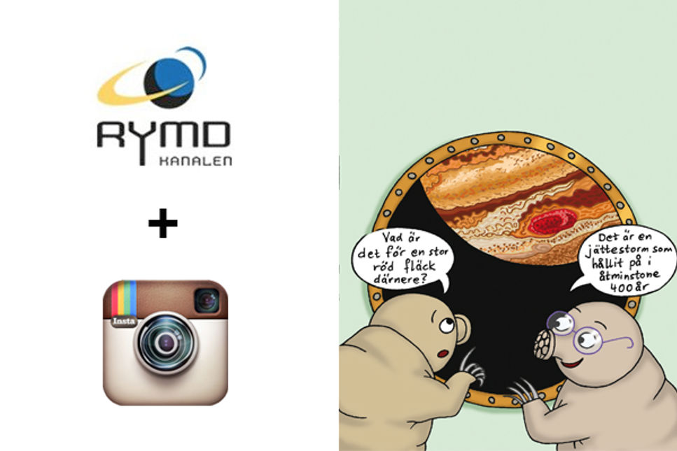 Instagram och björndjur Ännu lättare att inspireras av rymden