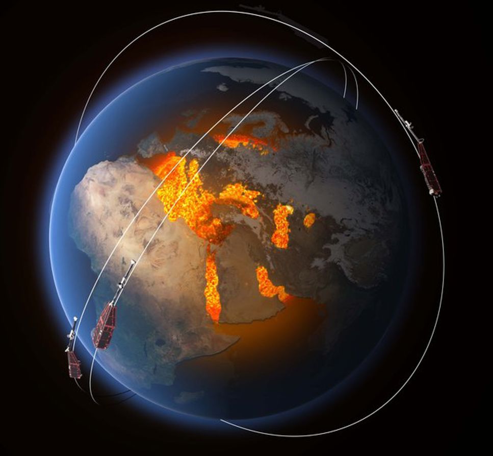 Svenska instrument ombord på trio av satelliter som ska mäta jordens magnetfält