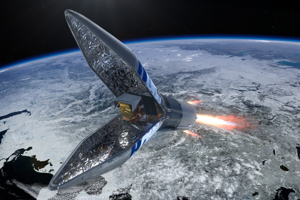 sentinel-5p_inside_rockot_fairing.png Miljösatelliten Sentinel 5 står redo för uppsändning.