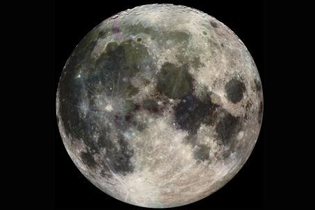 Månen jpl.jpg Månen fotograferad i närbild med hög detaljrikedom