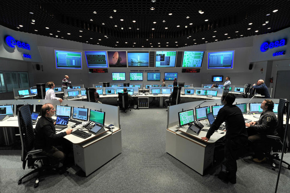 Från rymdkontrollcentret ESOC styrs många spännande rymduppdrag.