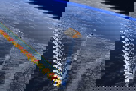 Copernicus_Sentinel-6_radar_altimeter.jpg Illustration av Copernicus Sentinel-6, som använder radarimpulser för att genomföra mätningar av havsytan.